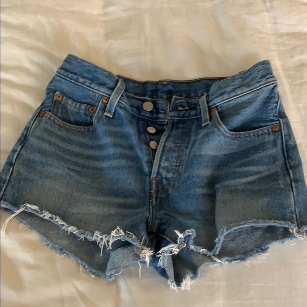 Levi button fly 501 shorts